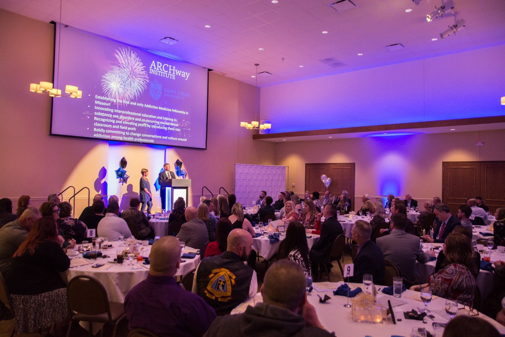 Dan and Jan Stuckey, Co-Founders of the organization speak at the event